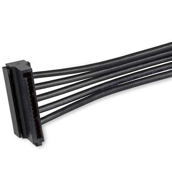 StarTech.com 4x SATA-Splitter Adapterkabel - 4-vägs Serial-ATA Kabel - Nät-Splitter - SATA-Strömkontakt