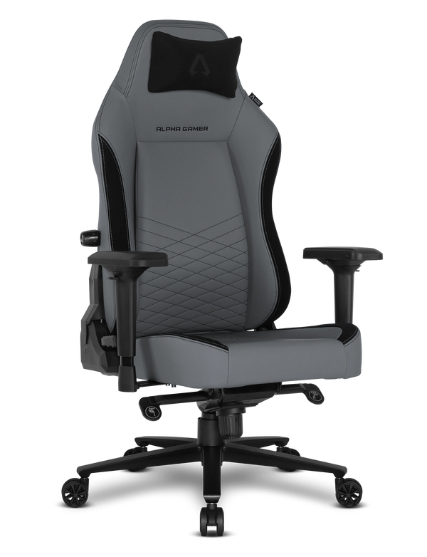 Alpha Gamer Alegra V2 Universal spelstol Stoppad sits Svart, Grå