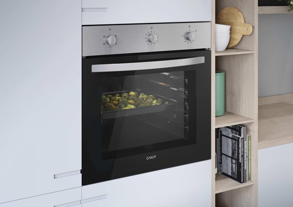 Candy Idea F IDC X502IT 65 L Sort, Rustfrit stål