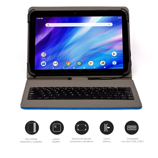 Nilox NXFU003 iPad-fodral 26,7 cm (10.5") Hölster Blå