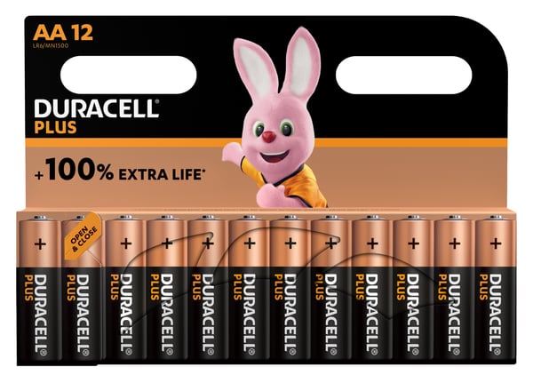 Duracell PLUS AA Engangsbatteri Alkaline