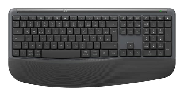 Logitech Signature Comfort Plus Combo MK880 tangentbord Mus inkluderad Universal Trådlös RF + Bluetooth QWERTZ tyska grafit