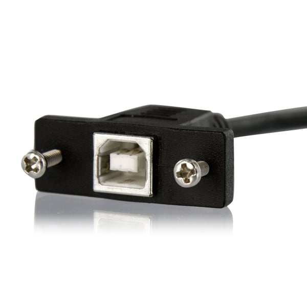 StarTech.com USBPNLBFBM1 USB-kabel USB 2.0 0,3 m USB B 0,48 Gbit/sek. Sort
