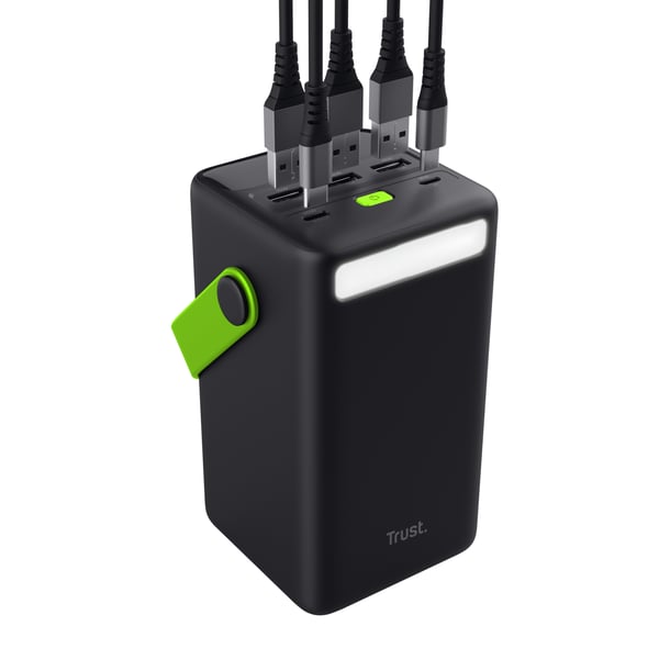 Trust Redoh XXL 50000 mAh Sort, Grøn