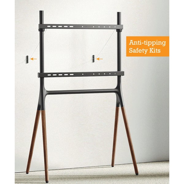 Techly ICA-TR19 TV-kiinnike 177,8 cm (70") Saksanpähkinä
