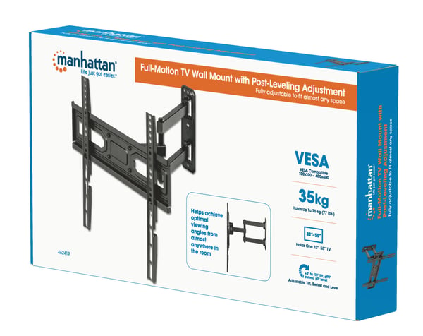 Manhattan 462419 TV-kiinnike 139,7 cm (55") Musta