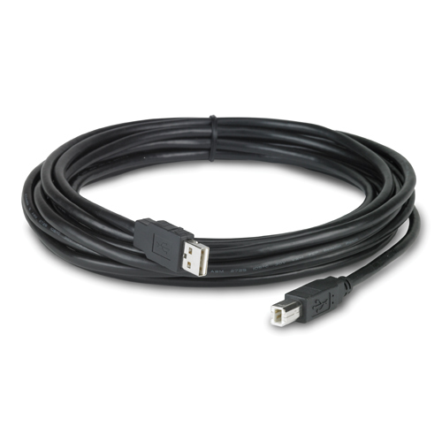 APC NetBotz USB Latching Cable, LSZH, 5m USB-kabel 5,00 m USB A USB B Sort