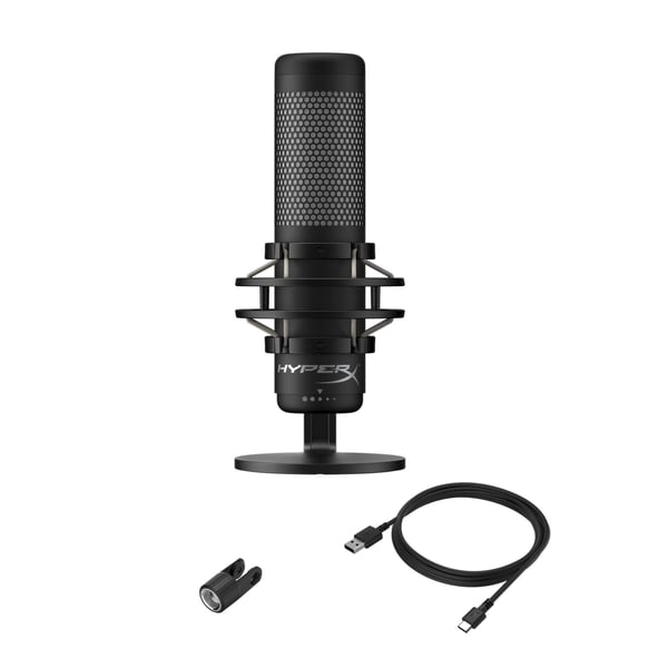 HyperX QuadCast S Sort Bordmikrofon