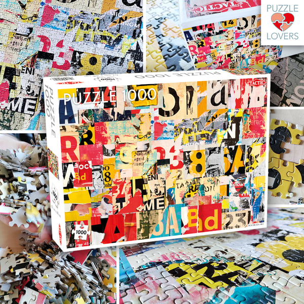 Tactic Poster Collage 1000 pcs Puslespil 1000 stk Kunst