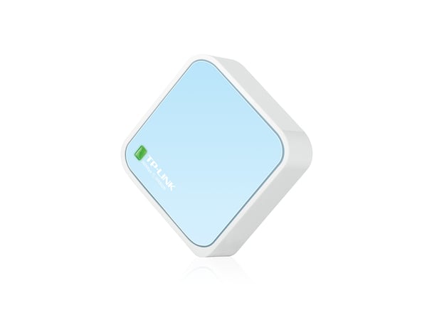 TP-Link TL-WR802N trådløs router Hurtigt ethernet Enkelt band (2,4 GHz) Blå, Hvid