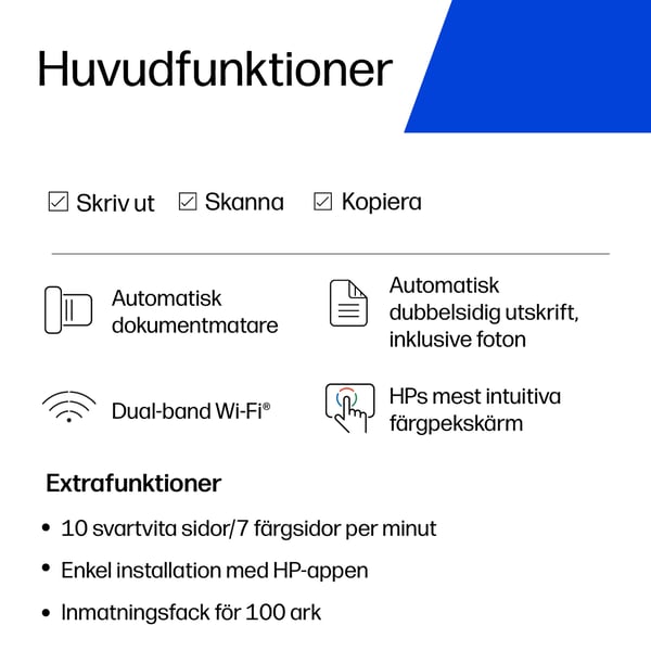 HP ENVY 6532e Trådlöst All-in-One Färg Skrivare, Instant Ink; Fotoutskrift