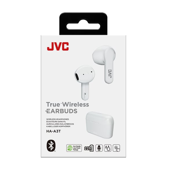 JVC HA-A3T Headset True Wireless Stereo (TWS) I öra Samtal/musik Bluetooth Vit