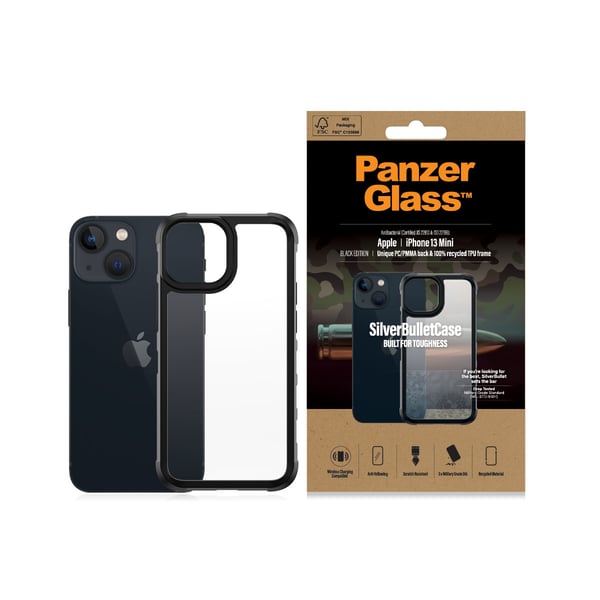 PanzerGlass ® SilverBullet ClearCase iPhone 13 Mini | Sort