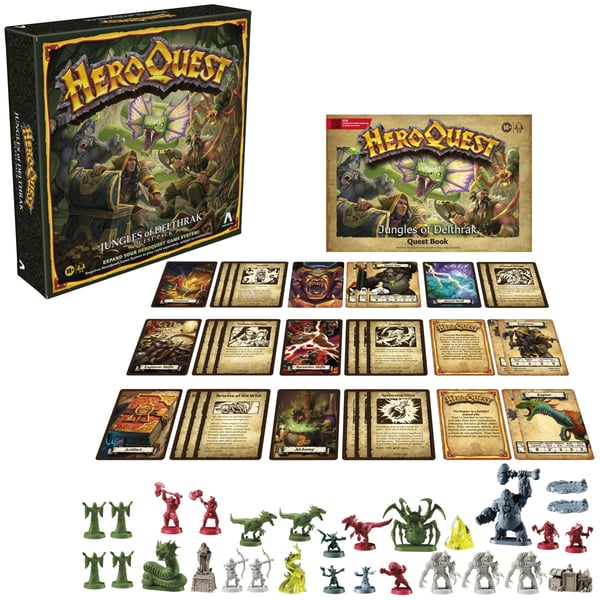 Hasbro Gaming Avalon Hill HeroQuest Jungles of Delthrak Quest-pack
