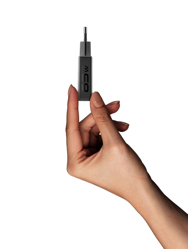 Cellularline POWER LITE 65W DUAL A+C Laptop, Universel Sort Vekselstrøm Hurtig opladning Indendørs