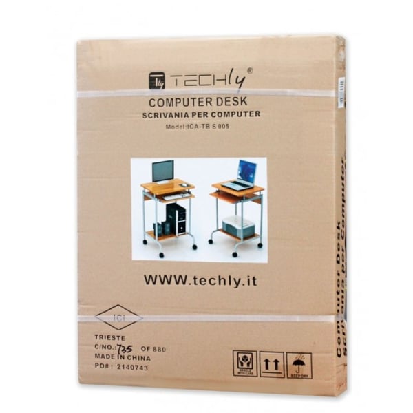 Techly ICA-TB S005W tietokonepöytä Valkoinen