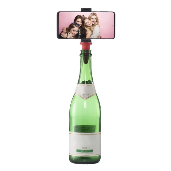 Hama Bottle Pod Fun Passiiviteline Matkapuhelin/älypuhelin Musta, Punainen