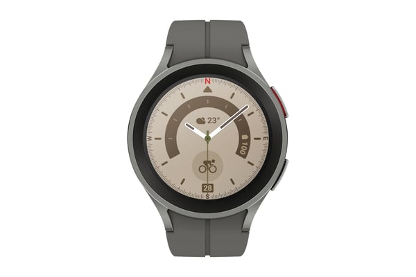 Samsung Galaxy Watch5 Pro SM-R925F 3,56 cm (1.4") OLED 45 mm Digital 450 x 450 pixlar Pekskärm 4G Titan Wi-Fi GPS