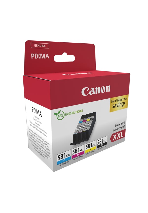 Canon 1998C006 mustekasetti 4 kpl Alkuperäinen Musta, Syaani, Magenta, Keltainen