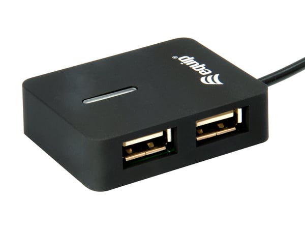 Equip 128952 gränssnittshubbar USB 2.0 480 Mbit/s Svart
