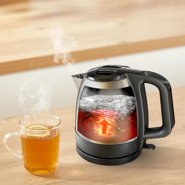 Tefal Express KI1E0DE0 elkedel 1,2 L 2200 W Rustfrit stål