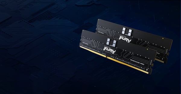 Kingston Technology FURY 64GB 6400MT/s DDR5 ECC Reg CL32 DIMM (sæt med 4) Renegade Pro EXPO