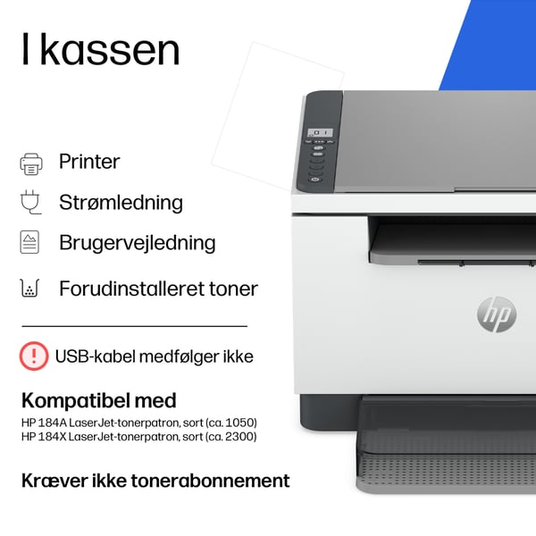 HP LaserJet M248dw Multifunction Sort og hvid Printer