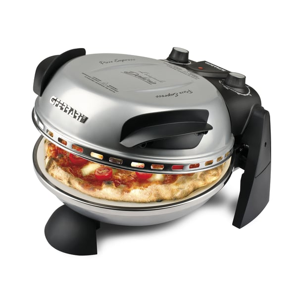 G3 Ferrari Delizia pitsan valmistaja & uuni 1 pitsa(a) 1200 W Musta, Hopea