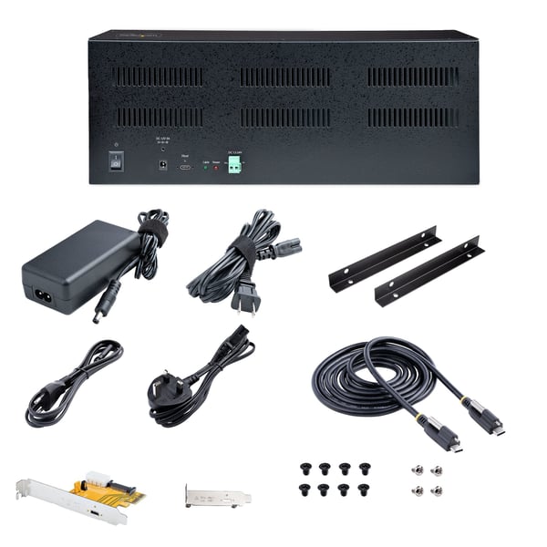 StarTech.com PCIe-expansionschassi med 4 platser med PCIe x2-värdkort, PCIe 2.0 - 10 Gbps, externa PCIe-platser för stationära datorer/servrar, PCI Express-expansionslåda/-adapter, 4 PCIe x1-platser