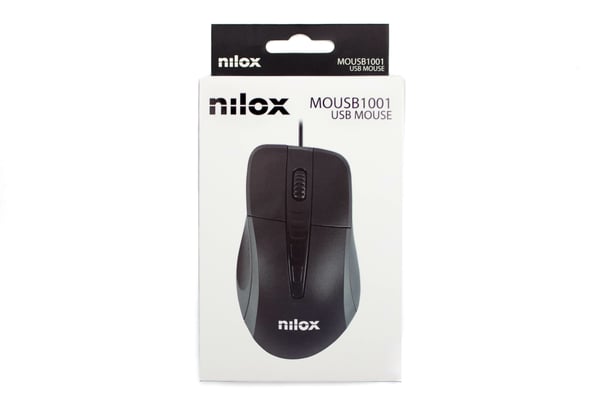 Nilox MOUSB1001 datormöss Kontor Högerhand Optisk 1000 DPI