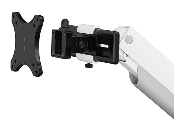 Neomounts DS65S-950WH2 monitorin kiinnike ja jalusta 86,4 cm (34") Vastaanotto Valkoinen