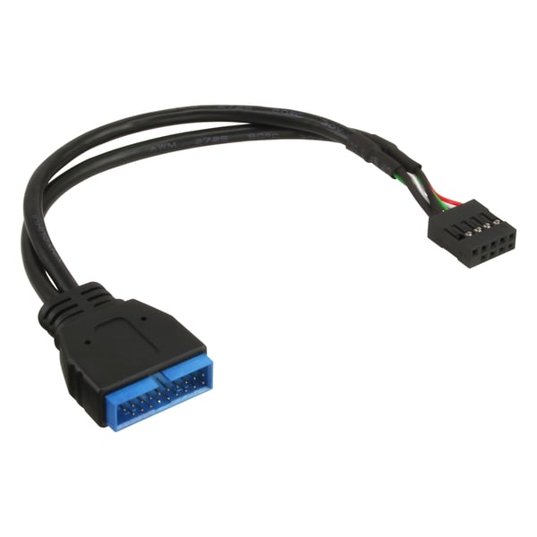 InLine 33449M USB-kabel 0,3 m Sort
