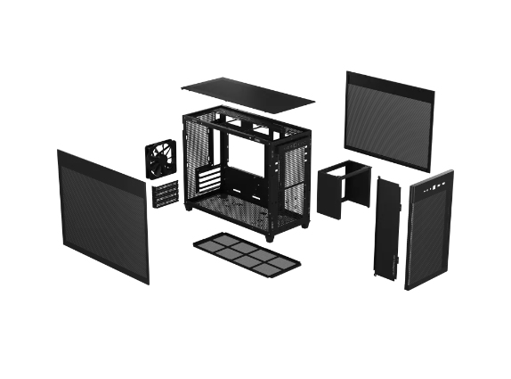 ASUS PRIME AP201 MicroATX Mini Tower Svart