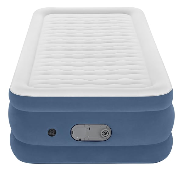 Bestway 6713P / 25 luftmadras Enkelmadras Blå, Hvid Unisex