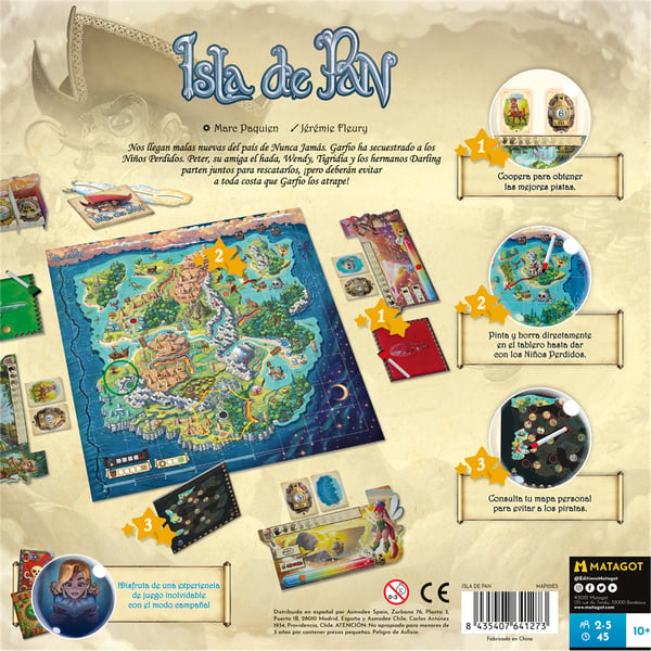 Asmodee La isla de Pan 45 min. Brætspil Strategi