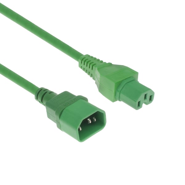 ACT AK5306 el-ledning Grøn 1,2 m IEC C14 IEC C15 ACT AK5306 el-ledning Grøn 1,2 m IEC C14 IEC C15