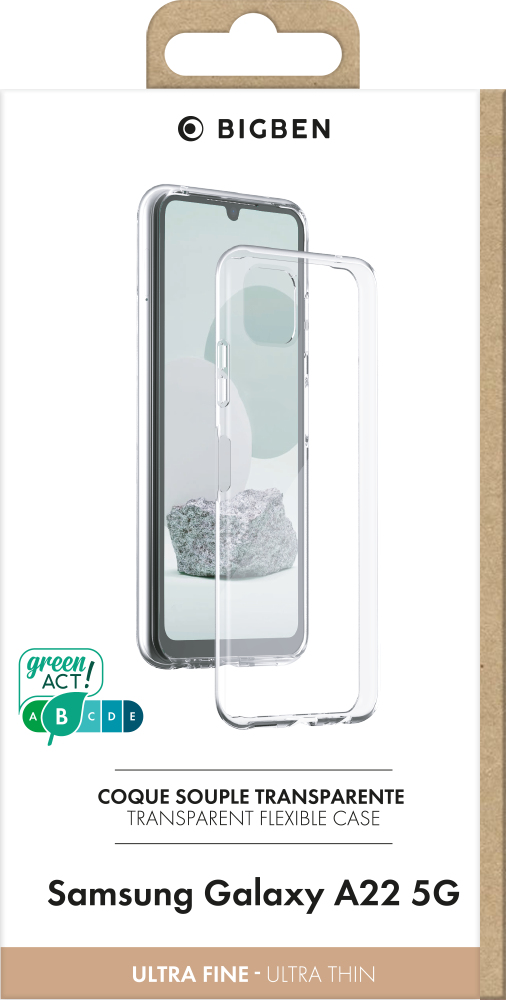 BIG BEN SILITRANSGA225G mobiltelefon etui 16,8 cm (6.6") Cover Transparent