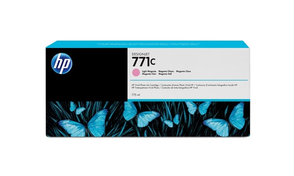 HP 771C DesignJet-blækpatron med 775 ml, lys magenta