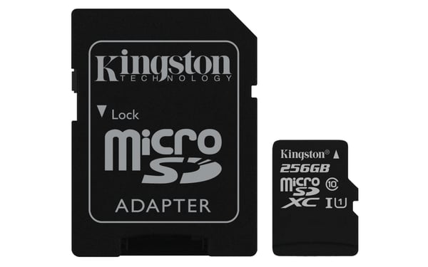 Kingston Technology SDC10G2 256 GB MicroSDXC UHS-I Klasse 10