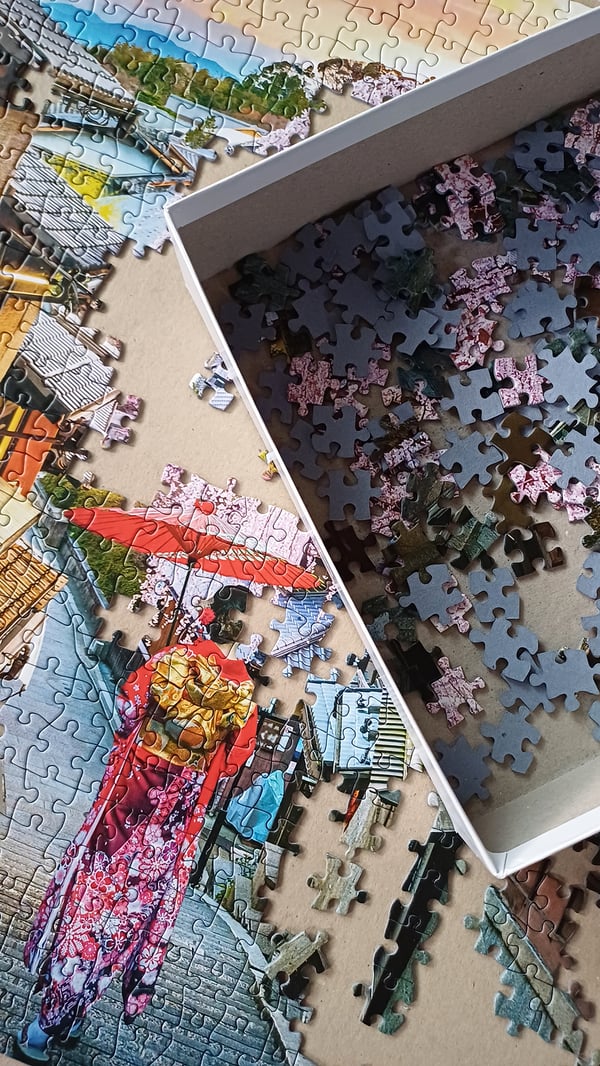 Tactic Puzzle Lovers Woman walking in Kyoto 1000 pcs puzzle
