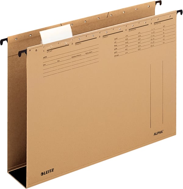 Leitz ALPHA hængemappe Pap A4 Brun