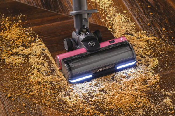 Hoover HF920H 011 2-i-1 stangstøvsuger Batteri Dry EPA Poseløs 0,7 L Rose, Lyserød