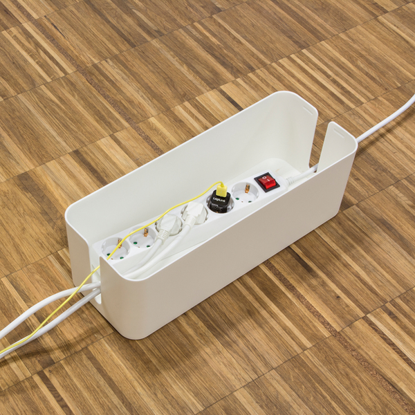 LogiLink KAB0078 kabelorganisator Universel Kabelboks Hvid 3 stk