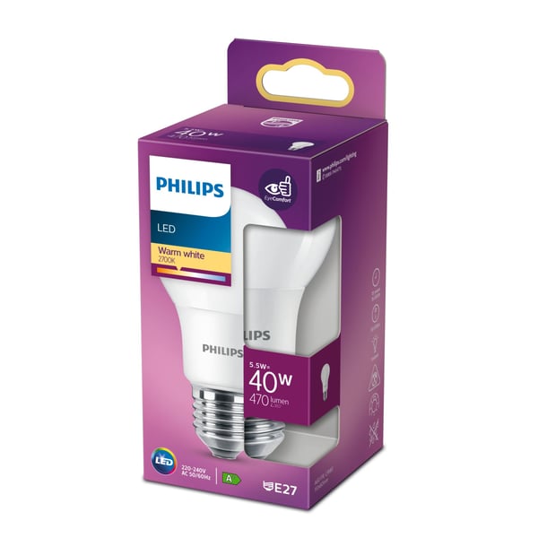 Philips Ljuskälla 40 W A60 E27