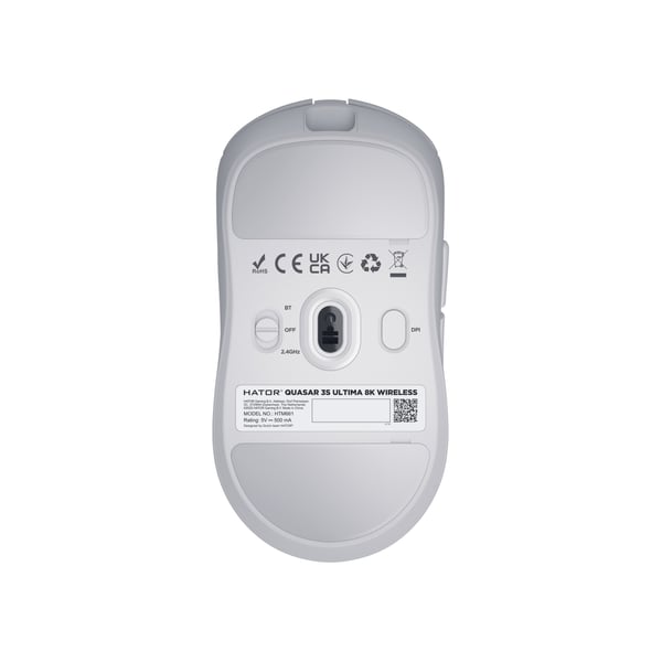 HATOR Quasar 3S Ultima 8K Wireless hiiri Pelaaminen Oikeakätinen RF Wireless + Bluetooth + USB Type-C Optinen 30000 DPI