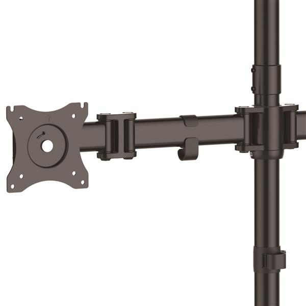 StarTech.com ARMBARQUAD monitorin kiinnike ja jalusta 68,6 cm (27") Vastaanotto Musta