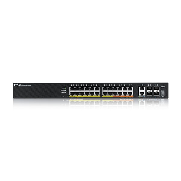 Zyxel XGS2220-30HP Hallittu L3 Gigabit Ethernet (10/100/1000) Power over Ethernet -tuki Musta