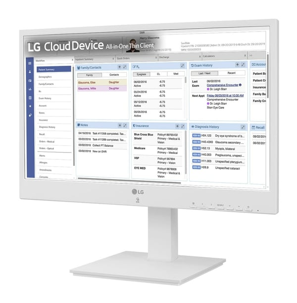 LG 24CR671N-2P.AEU All-in-One-tietokone/-työasema Intel® Pentium® N6005 60,5 cm (23.8") 1920 x 1080 pikseliä All-in-One thin client 8 GB DDR4-SDRAM 256 GB SSD Valkoinen