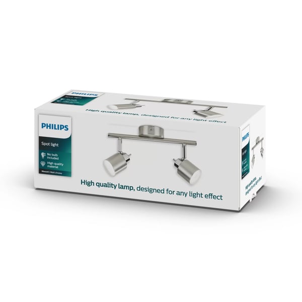 Philips Essentials Meranti lofts-/vægspot, 2x
