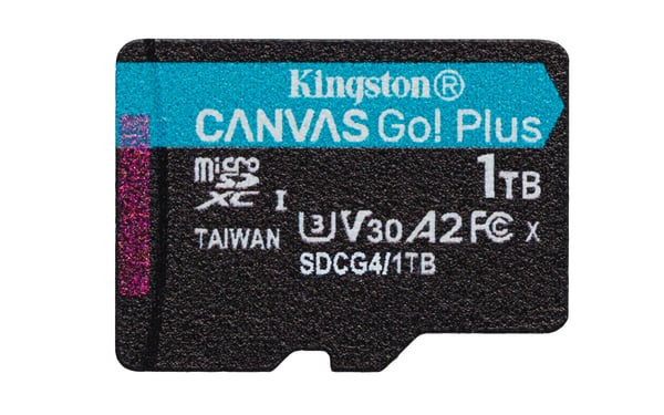 Kingston Canvas Go! Plus - Flash-hukommelseskort (microSDXC-til-SD-adapter inkluderet)
